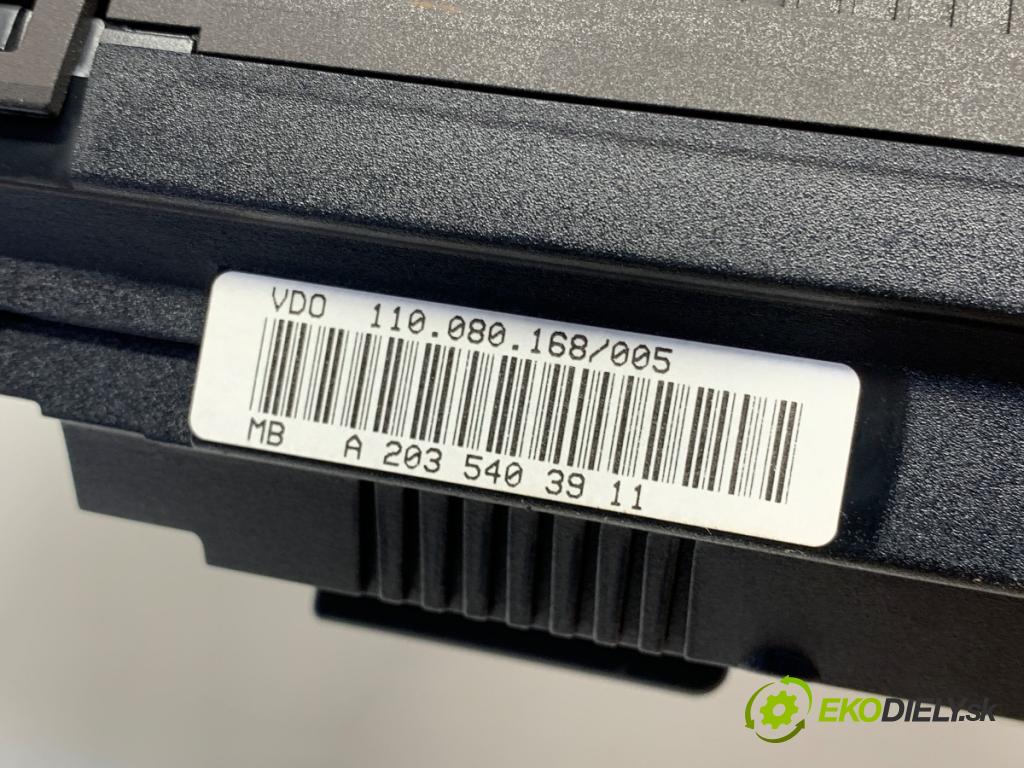 MERCEDES-BENZ W203 sedan 2002 105 kW C 220 CDI (203.006) 2148 Prístrojovka A2035403911 (Prístrojová doska)