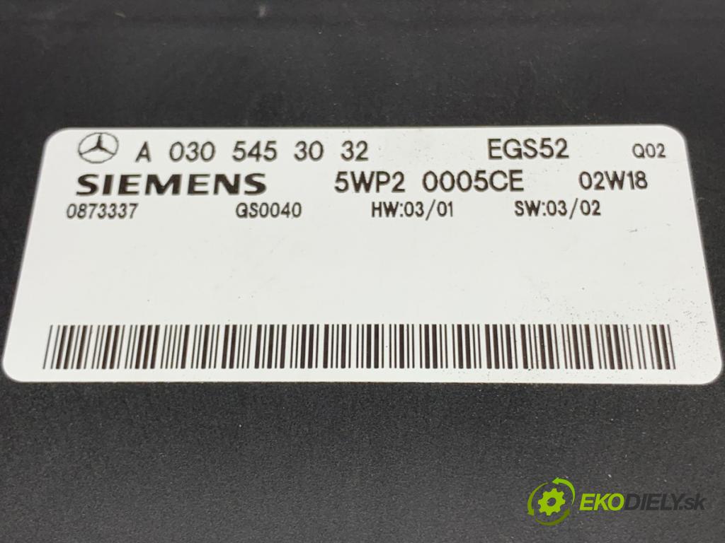 MERCEDES-BENZ W203 sedan 2002 105 kW C 220 CDI (203.006) 2148 Riadiaca jednotka prevodovky A0305453032 (Riadiaca jednotka prevodovky)