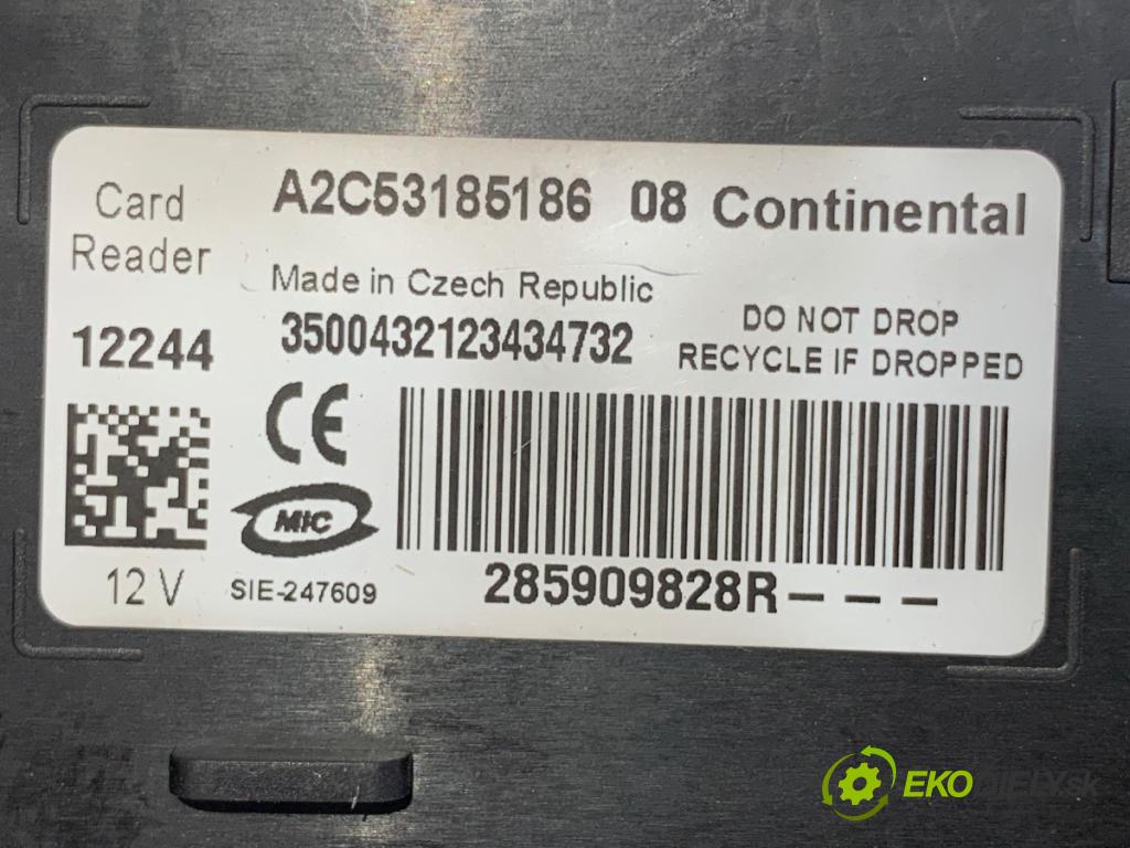 RENAULT SCENIC III nadwozie wielkoprzestrzenne (MPV) 2012 96 kW 1.6 dCi (JZ00, JZ12) 1598 spinačka 285909828R (Spínacia skrinka)