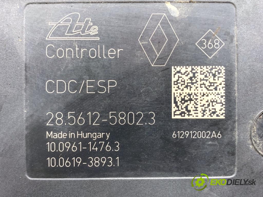 RENAULT SCENIC III nadwozie wielkoprzestrzenne (MPV) 2012 96 kW 1.6 dCi (JZ00, JZ12) 1598 Pumpa ABS 476602272R (Pumpa ABS)