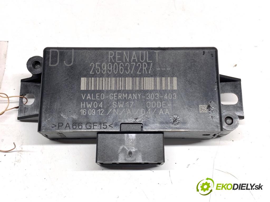 RENAULT SCENIC III nadwozie wielkoprzestrzenne (MPV) 2012 96 kW 1.6 dCi (JZ00, JZ12) 1598 Modul PDC 259906372R (Riadiaca jednotka ostatné)