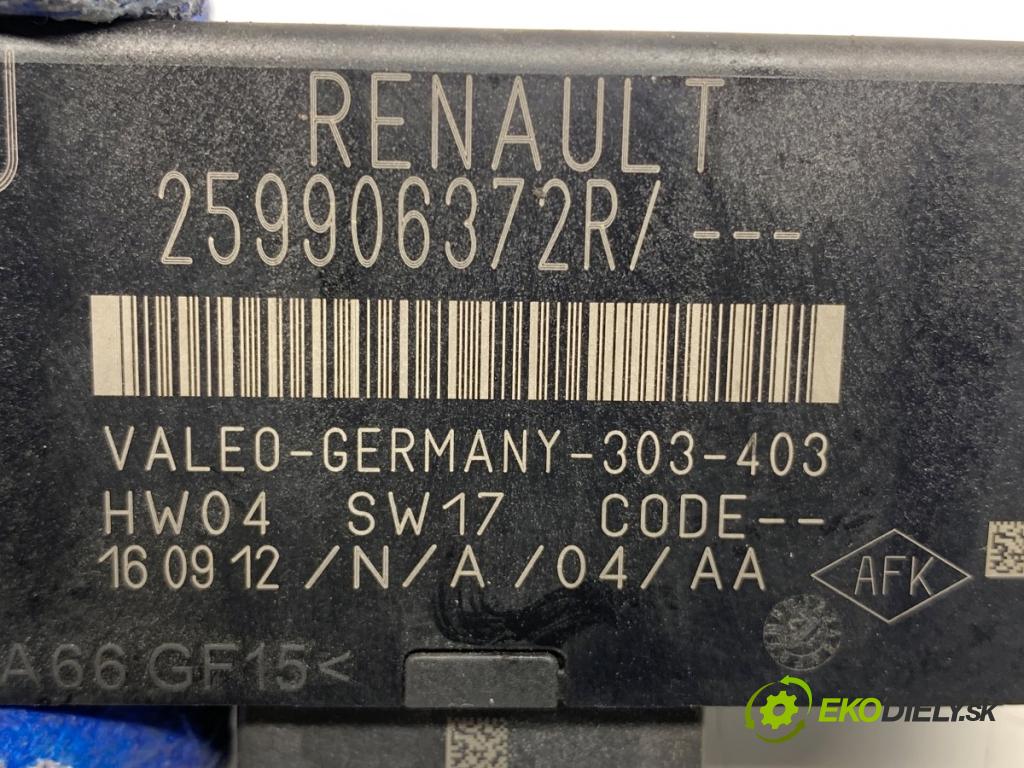 RENAULT SCENIC III nadwozie wielkoprzestrzenne (MPV) 2012 96 kW 1.6 dCi (JZ00, JZ12) 1598 Modul PDC 259906372R (Riadiaca jednotka ostatné)