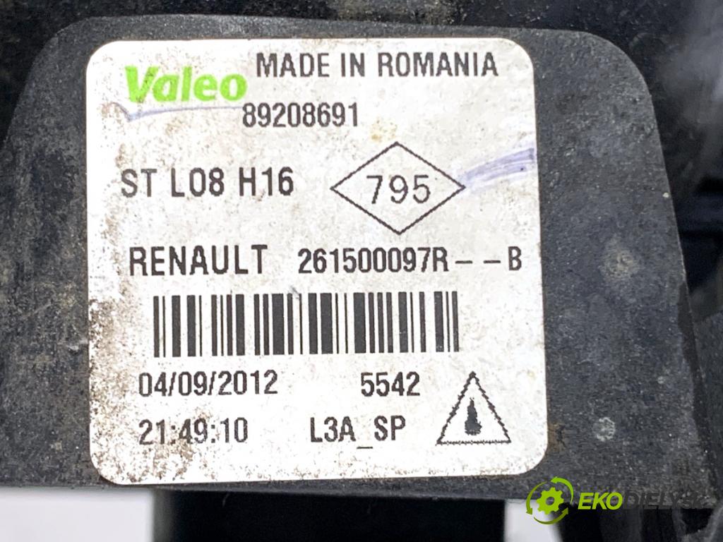 RENAULT SCENIC III nadwozie wielkoprzestrzenne (MPV) 2012 96 kW 1.6 dCi (JZ00, JZ12) 1598 hmlové svetlo, hmlovka pravý přední část 261500097R