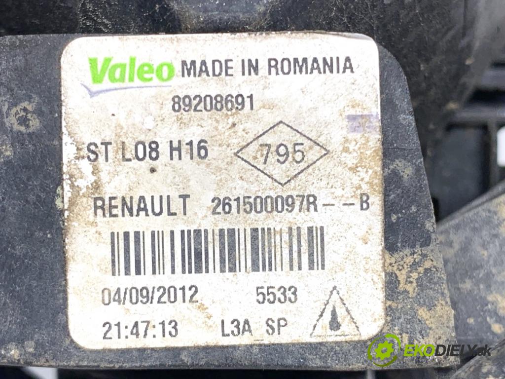 RENAULT SCENIC III nadwozie wielkoprzestrzenne (MPV) 2012 96 kW 1.6 dCi (JZ00, JZ12) 1598 hmlové svetlo, hmlovka levý přední část 261500097R