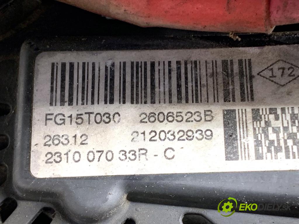 RENAULT SCENIC III nadwozie wielkoprzestrzenne (MPV) 2012 96 kW 1.6 dCi (JZ00, JZ12) 1598 Alternátor 2606523B (Alternátor)