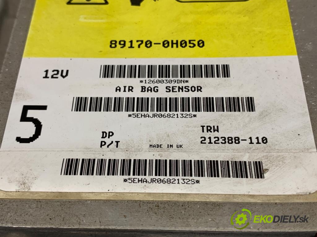 CITROEN C1 liftback 2010 50 kW 1.0 998 senzor airbag 89170-0H050 (Snímač)