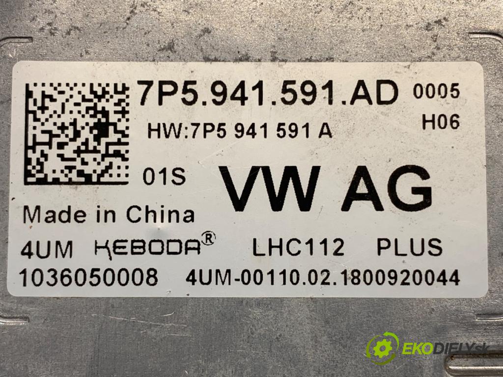 SKODA OCTAVIA III liftback 2018 110 kW 1.4 TSI 1395 Menič XENON 7P5941591AD (Riadiaca jednotka xenónu)