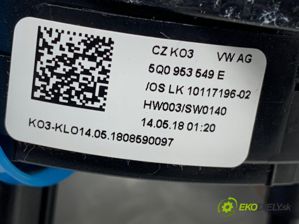 SKODA OCTAVIA III liftback 2018 110 kW 1.4 TSI 1395 Krúžok, slimák airbag 5Q0953549E (Airbag)