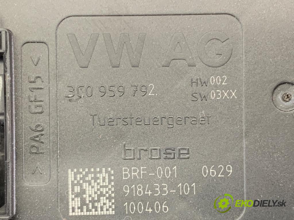 VW PASSAT B6 Kombi 2010 77 kW 1.6 TDI 1598 mechanismus okna pravý přední část 3C0959792