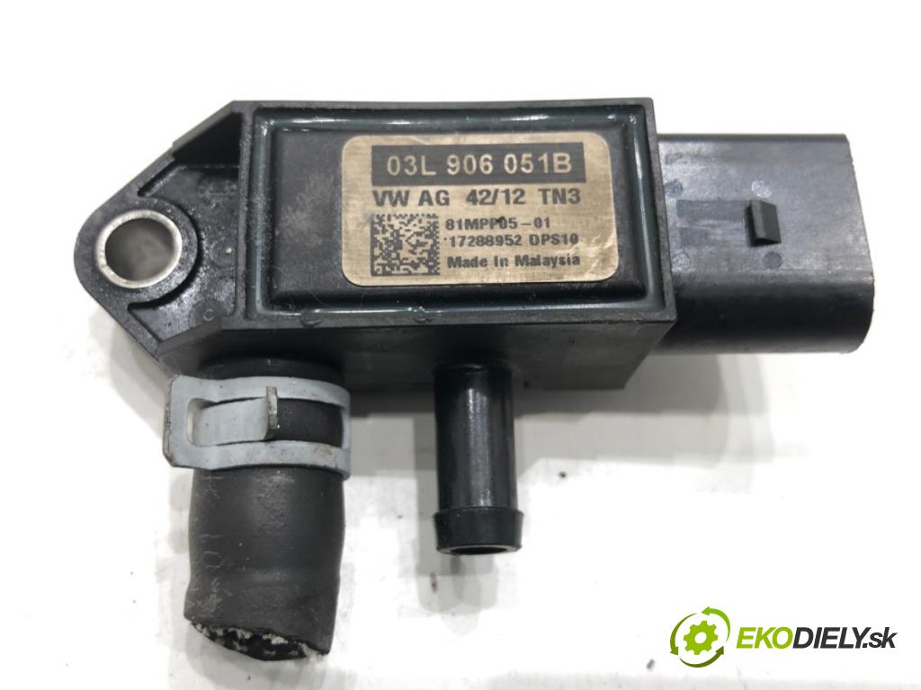SEAT LEON III liftback 2013 110 kW 2.0 TDI 1968 snímač tlaku spalín DPF 03L906051B