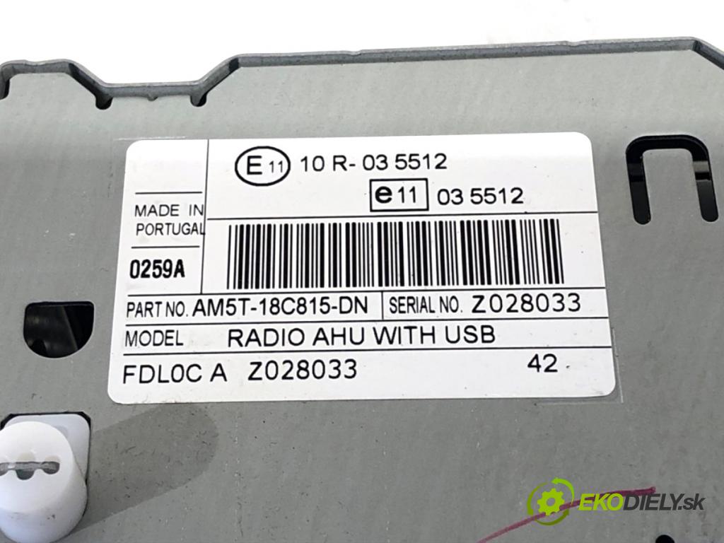 FORD FIESTA MK7 liftback 2014 60 kW 1.25 1242 RADIO AM5T-18C815-DN (Audio zariadenie)