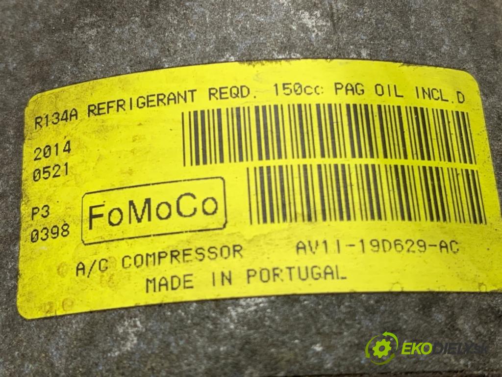 FORD FIESTA MK7 liftback 2014 60 kW 1.25 1242 Kompresor klimatizácie AV11-19D629-AC (Kompresor klimatizácie)