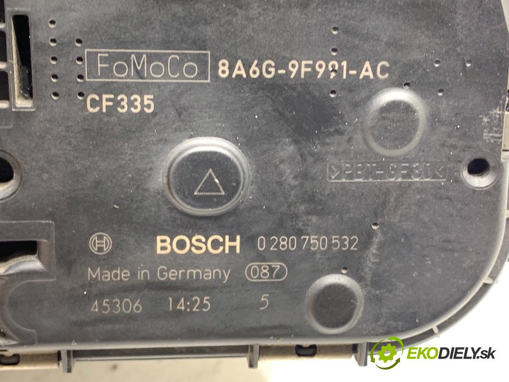 FORD FIESTA MK7 liftback 2014 60 kW 1.25 1242 Škrtiaca klapka 8A6G-9F991-AC (Škrtiaca klapka)