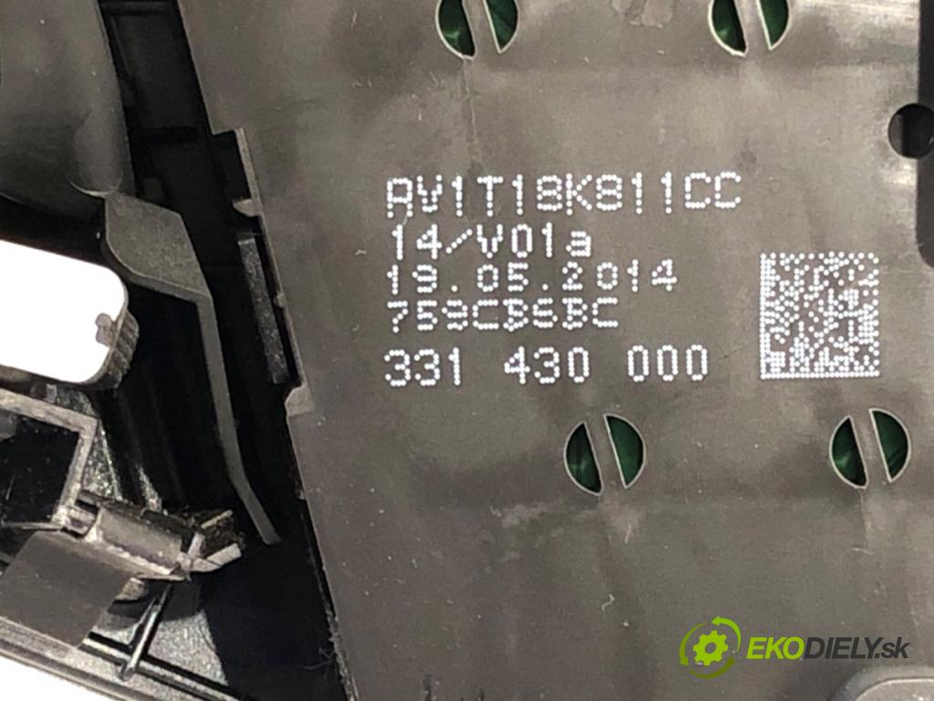 FORD FIESTA MK7 liftback 2014 60 kW 1.25 1242 Panel ovládania radia AV1T18K811CC (Prepínacie páčky pod volantom)
