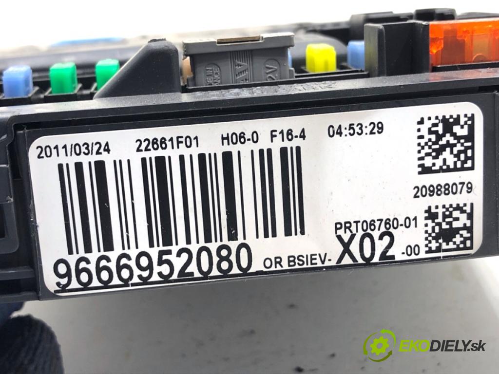 CITROEN C3 II liftback 2011 50 kW 1.4 HDi 70 1398 Modul BSI 9666952080 (Poistková skrinka)