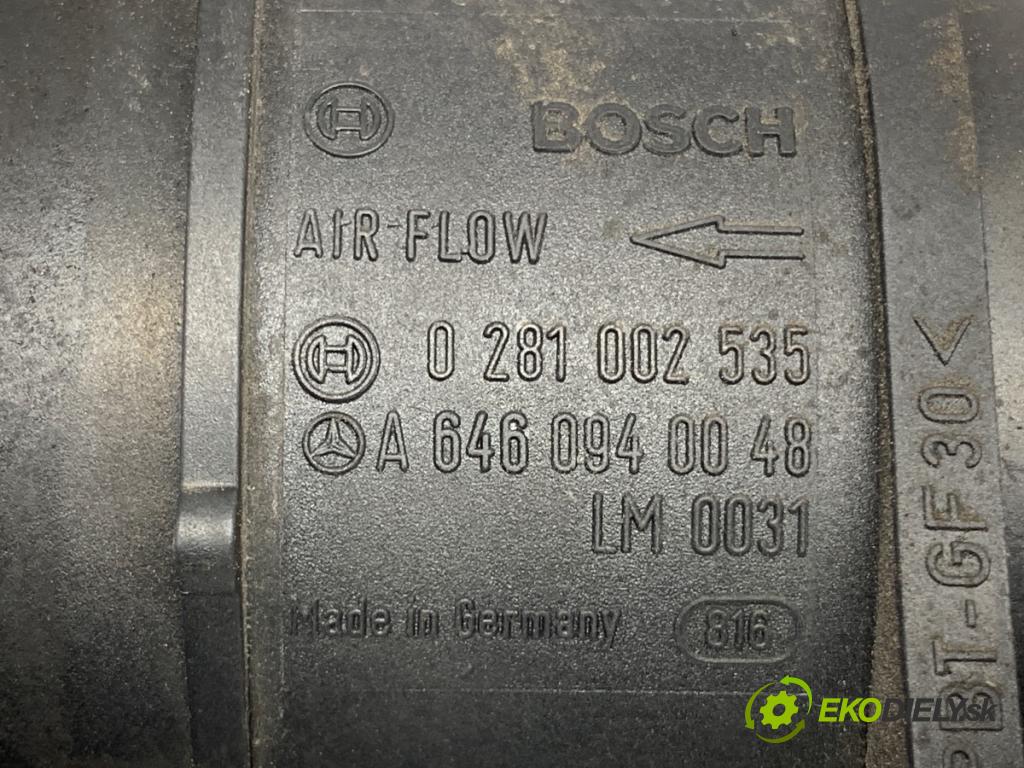 MERCEDES-BENZ W211 sedan 2004 110 kW E 220 CDI (211.006) 2148 Váha vzduchu 6460940048 0281002535 (Váha vzduchu)