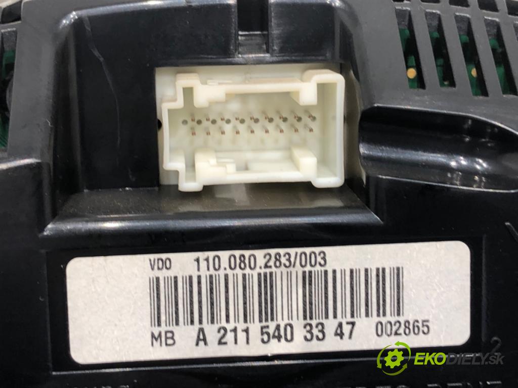 MERCEDES-BENZ W211 sedan 2004 110 kW E 220 CDI (211.006) 2148 Prístrojovka A2115403347 (Prístrojová doska)