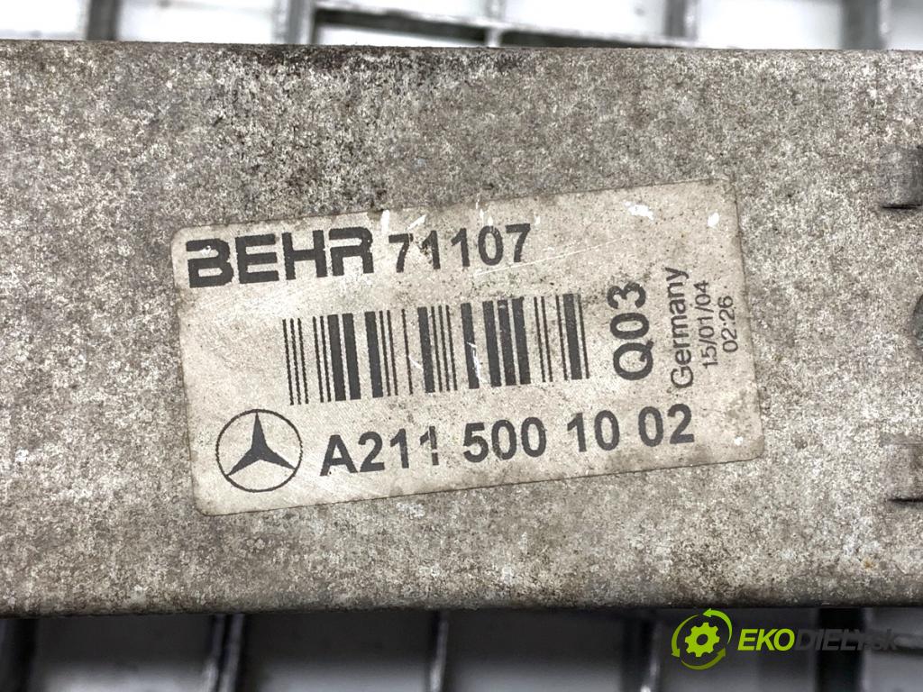 MERCEDES-BENZ W211 sedan 2004 110 kW E 220 CDI (211.006) 2148 intercooler A2115001002 (Intercooler (chladič nasávaného vzduchu))