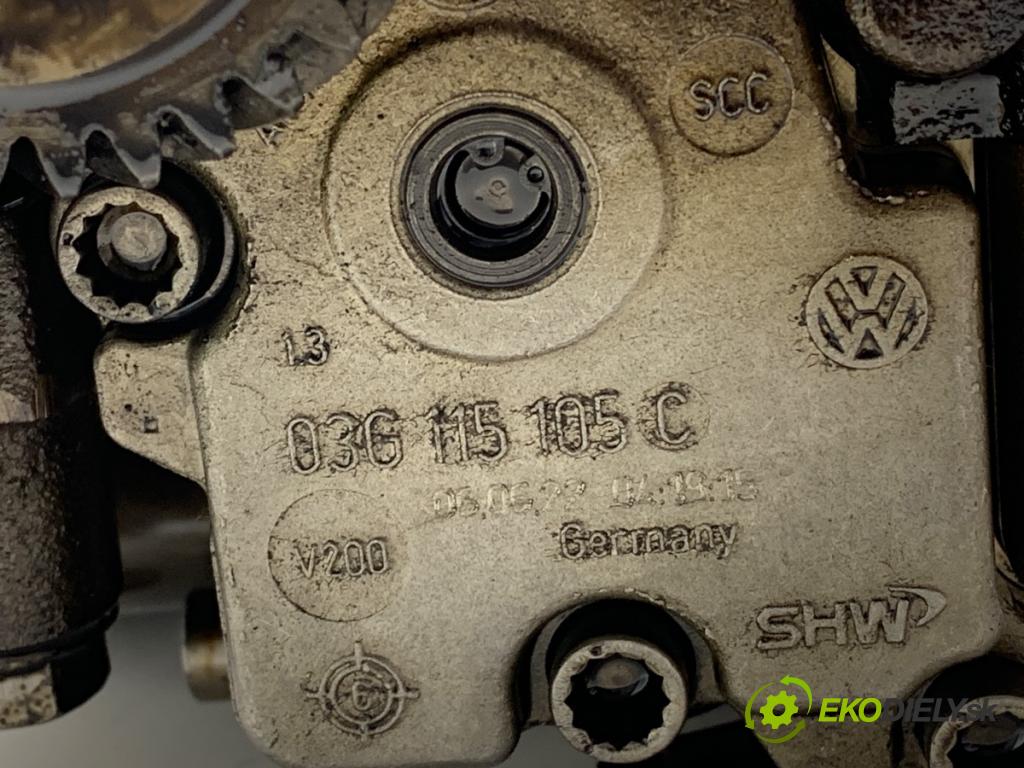 VW PASSAT B6 Kombi 2006 103 kW 2.0 TDI 1968 Pumpa oleja 03G103535B (Olejová pumpa)
