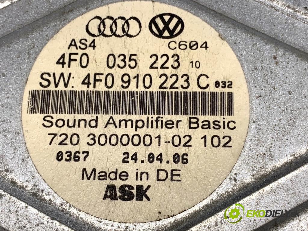 AUDI A6 C6 Kombi 2006 165 kW 3.0 TDI quattro 2967 Zosilňovač 4F0035223 (Zosilňovač)