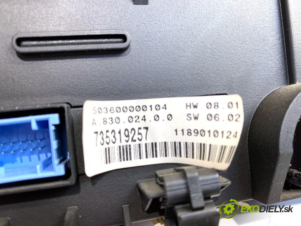 FIAT STILO liftback 2004 85 kW 1.9 JTD (192_XE1A) 1910 Panel ovládania kúrenia 735319257 (Prepínacie páčky pod volantom)