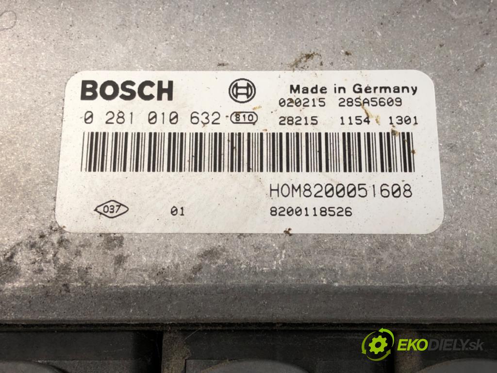 OPEL VIVARO A Autobus 2002 74 kW 1.9 DTI (F7, J7, A07) 1870 riadiaca jednotka Motor 0281010632 (Riadiaca jednotka)