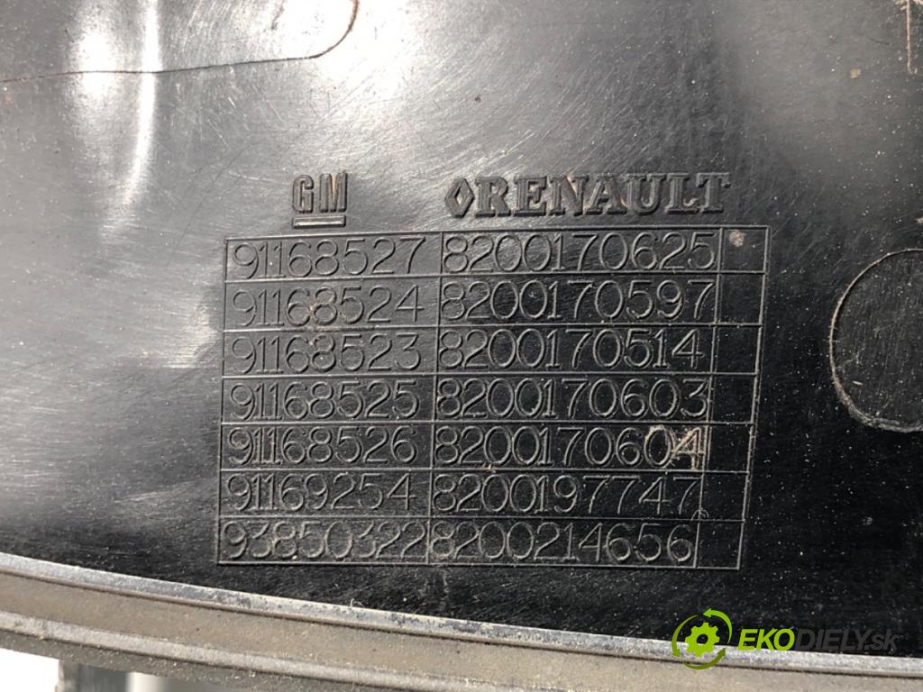 OPEL VIVARO A Autobus 2002 74 kW 1.9 DTI (F7, J7, A07) 1870 Kľučka vonkajšia ľavy predný 91168527