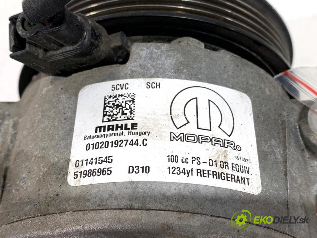 FIAT TIPO Kombi 2020 70 kW 1.4 (356WXA1B) 1368 Kompresor klimatizácie 51986965 (Kompresor klimatizácie)
