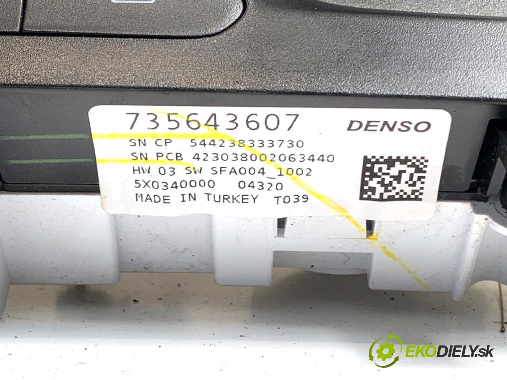 FIAT TIPO Kombi 2020 70 kW 1.4 (356WXA1B) 1368 Panel ovládania kúrenia 735643607 (Prepínacie páčky pod volantom)