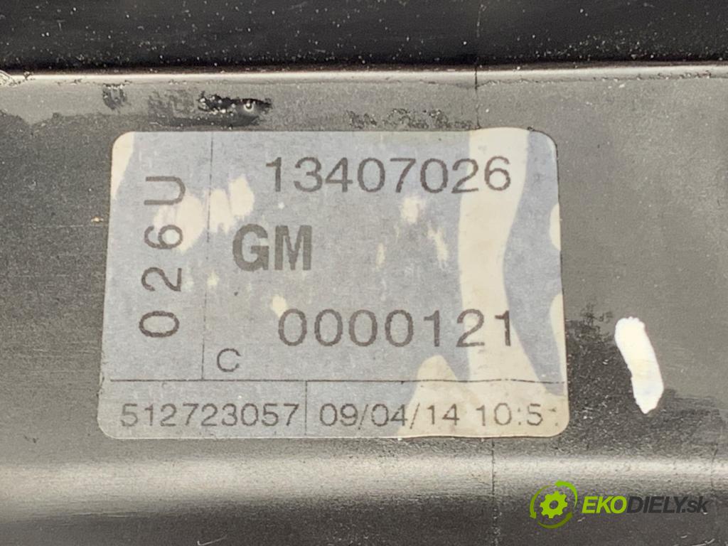 OPEL ZAFIRA C nadwozie wielkoprzestrzenne (MPV) 2014 96 kW 2.0 CDTi (75) 1956 PEDÁL: manuálne 13407026 (Potenciometer plynového pedálu)