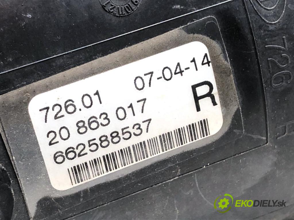 OPEL ZAFIRA C nadwozie wielkoprzestrzenne (MPV) 2014 96 kW 2.0 CDTi (75) 1956 hmlové svetlo, hmlovka pravý přední část 20863017