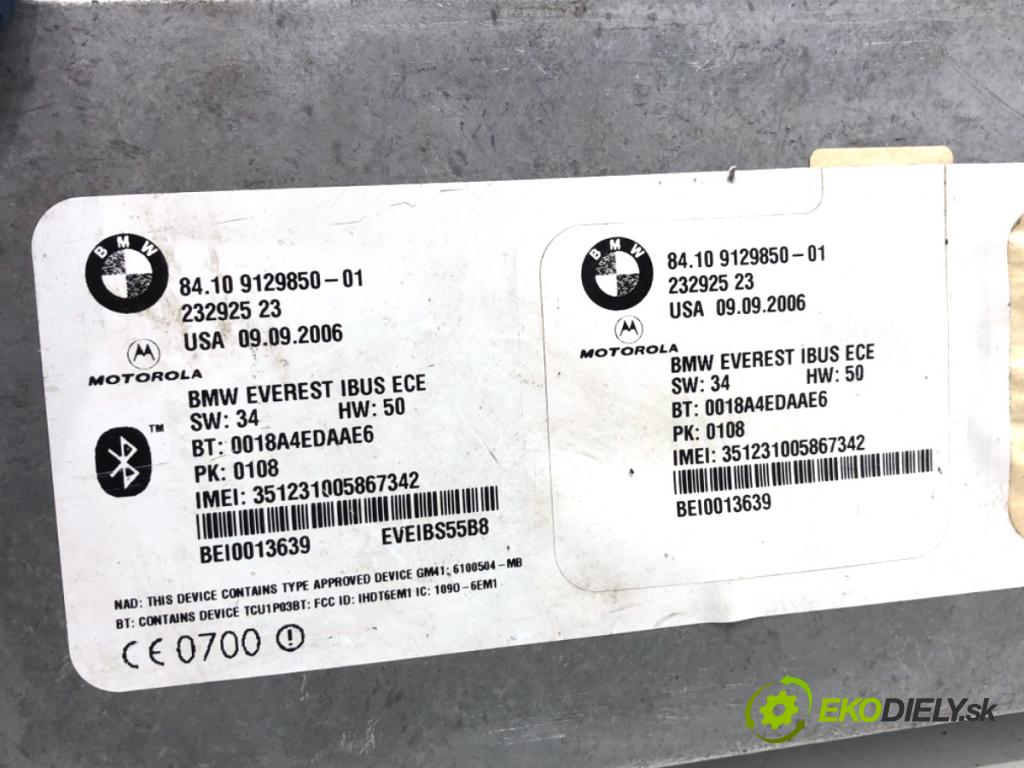 BMW E53 SUV 2006 160 kW 3.0 d 2993 Modul BLUETOOTH 9129850 (Riadiaca jednotka ostatné)