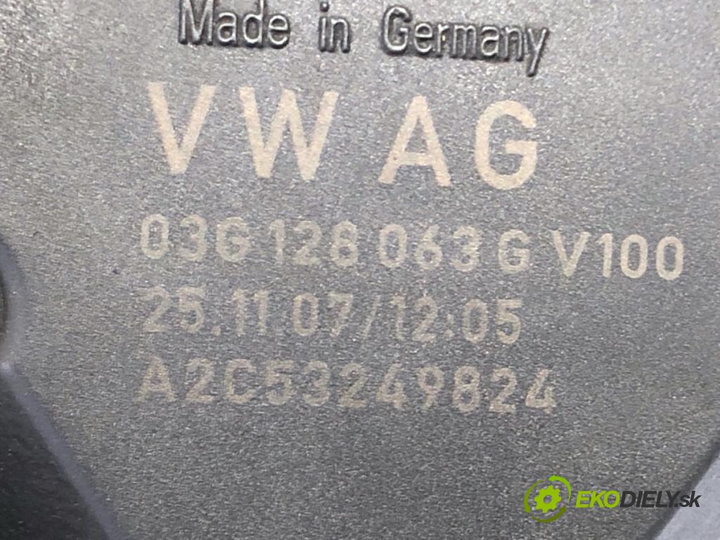 VW PASSAT B6 sedan 2007 103 kW 2.0 TDI 1968 Škrtiaca klapka 03G128063G (Škrtiaca klapka)