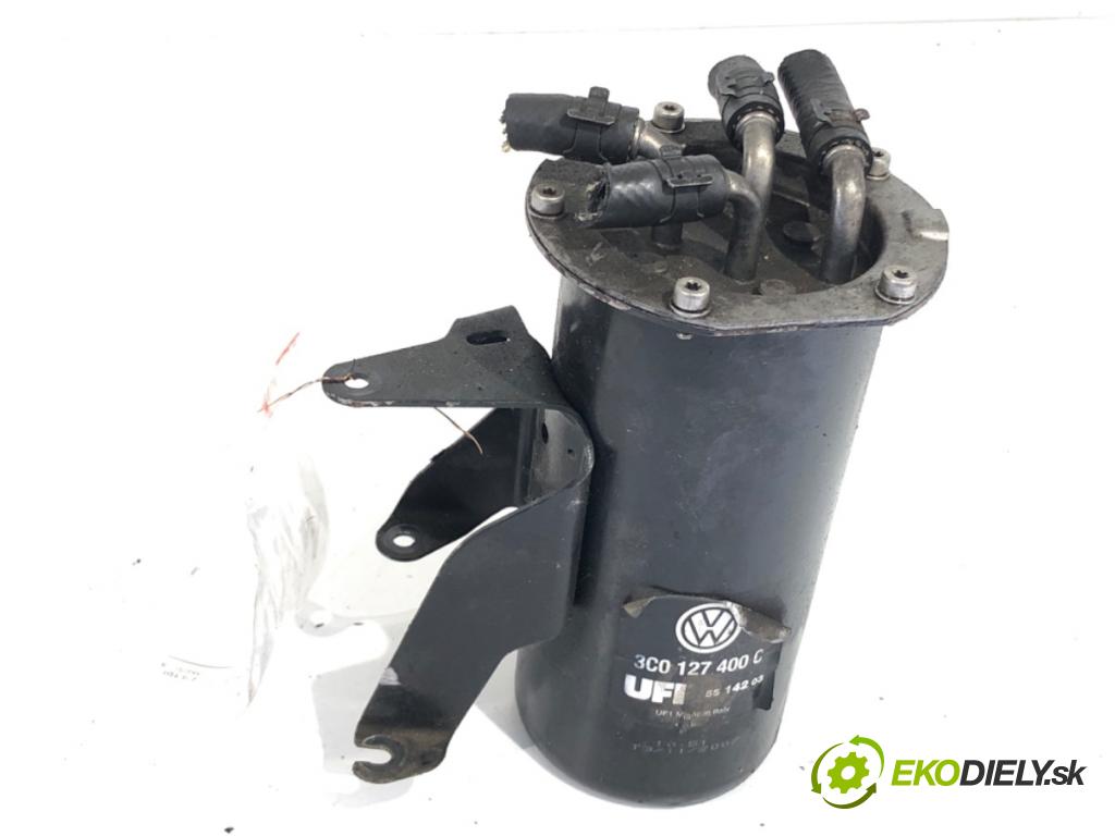 VW PASSAT B6 sedan 2007 103 kW 2.0 TDI 1968 Obal filtra paliva 3C0127400C (Obal palivového filtra)