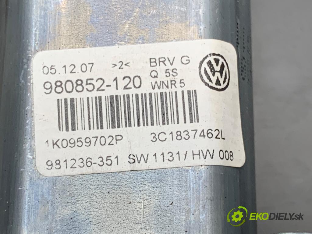 VW PASSAT B6 sedan 2007 103 kW 2.0 TDI 1968 mechanismus okna pravý přední část 1K0959702P