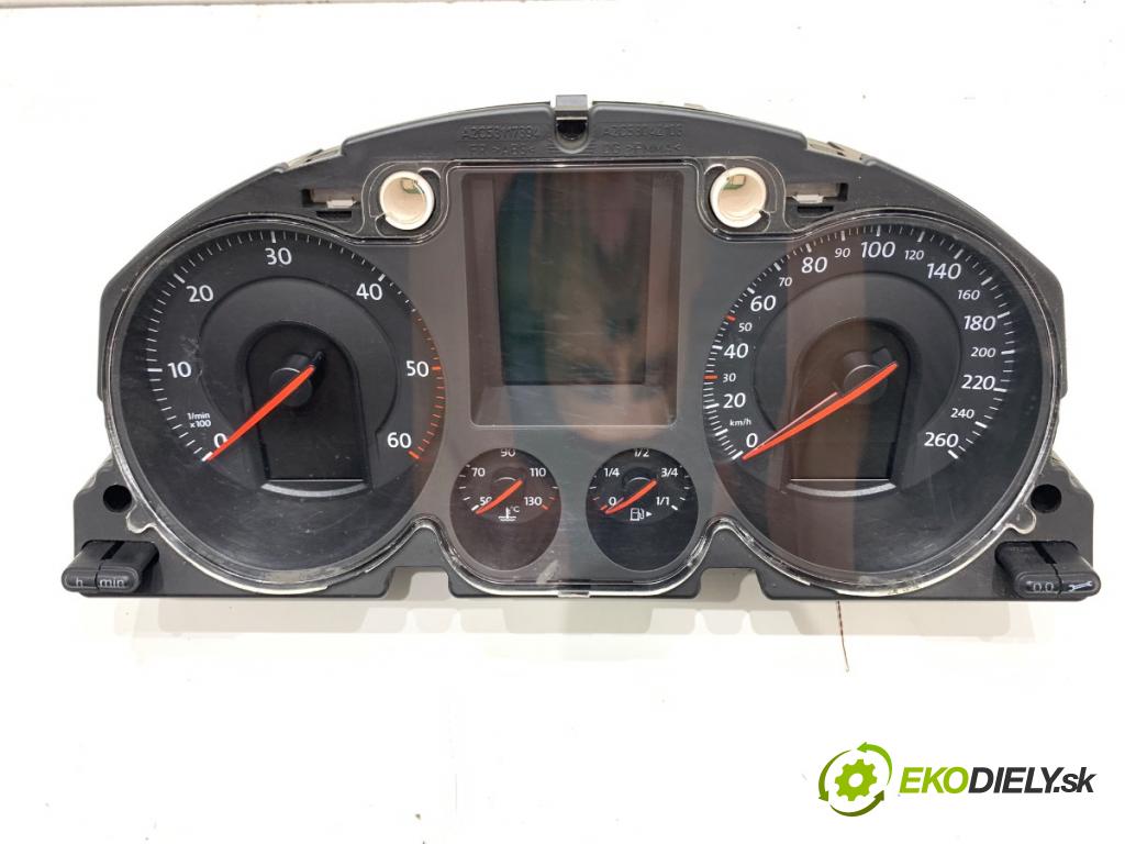 VW PASSAT B6 sedan 2007 103 kW 2.0 TDI 1968 prístrojovka 3C0920871E (Přístrojové desky, displeje)