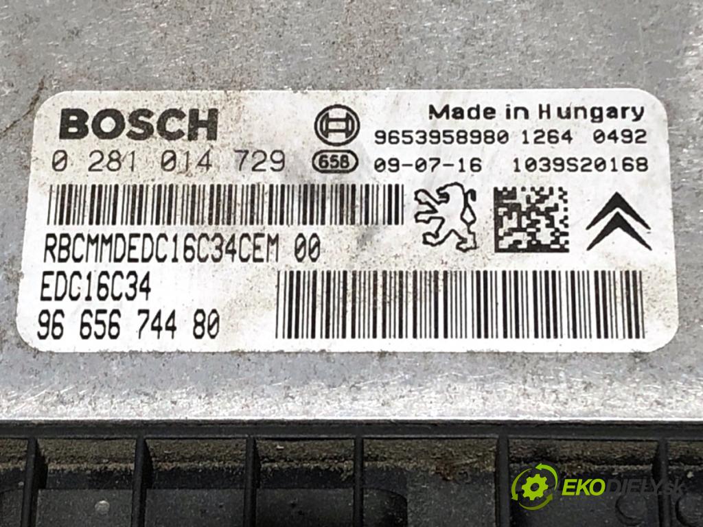 CITROEN C4 PICASSO I nadwozie wielkoprzestrzenne (MPV) 2009 80 kW 1.6 HDi 1560 riadiaca jednotka Motor 9653958980 (Riadiaca jednotka)