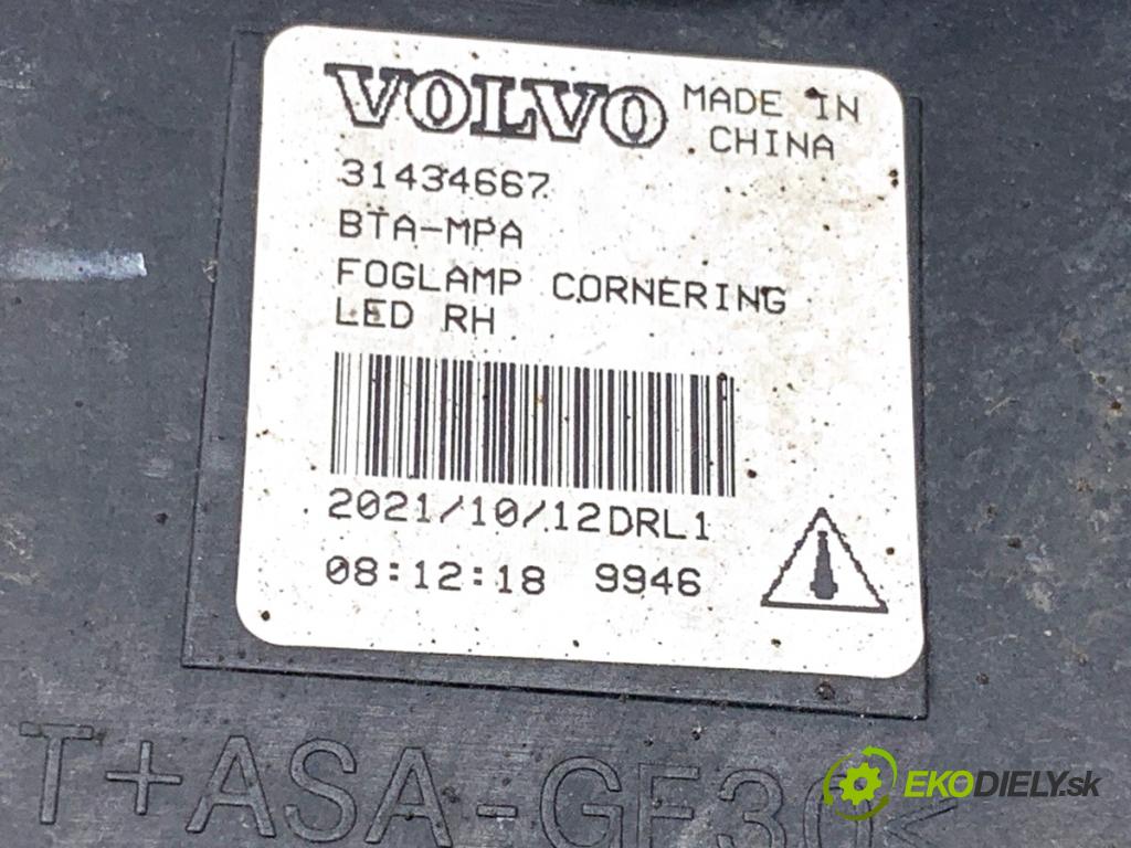 VOLVO XC60 II SUV 2022 145 kW B4 Mild-Hybrid 1969 hmlové svetlo, hmlovka pravý přední část 31434667