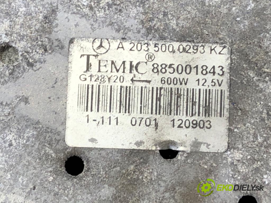MERCEDES-BENZ W203 sedan 2003 120 kW C 200 Kompressor (203.042) 1796 ventilátor chladiče A2035000293 (Ventilátory)