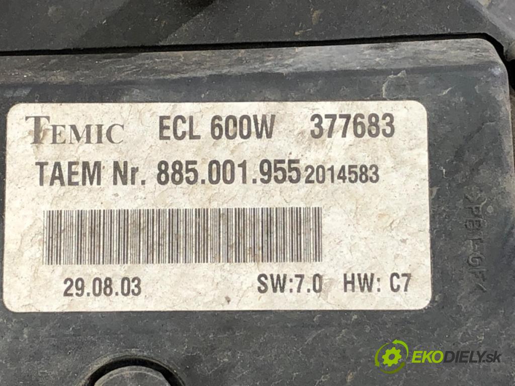 MERCEDES-BENZ W203 sedan 2003 120 kW C 200 Kompressor (203.042) 1796 ventilátor chladiče A2035000293 (Ventilátory)