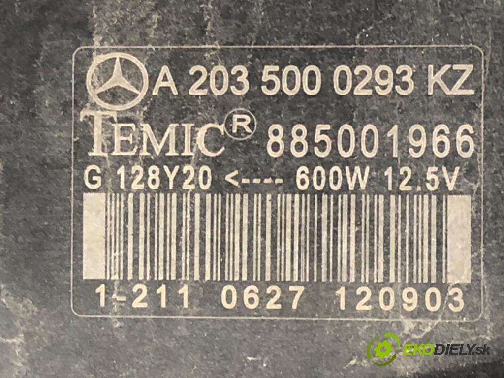 MERCEDES-BENZ W203 sedan 2003 120 kW C 200 Kompressor (203.042) 1796 ventilátor chladiče A2035000293 (Ventilátory)