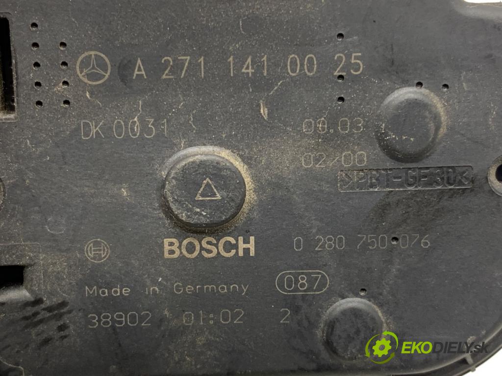 MERCEDES-BENZ W203 sedan 2003 120 kW C 200 Kompressor (203.042) 1796 Škrtiaca klapka A2711410025 (Škrtiaca klapka)