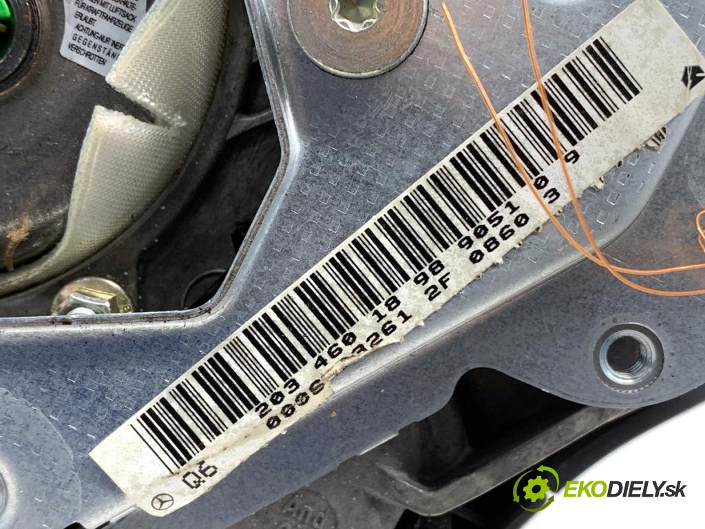 MERCEDES-BENZ W203 sedan 2003 120 kW C 200 Kompressor (203.042) 1796 AirBag volantu 2034601898 (Airbag)