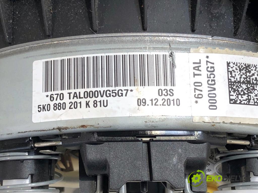 VW POLO V liftback 2011 66 kW 1.6 TDI 1598 AirBag volantu 5K0880201K (Airbag)