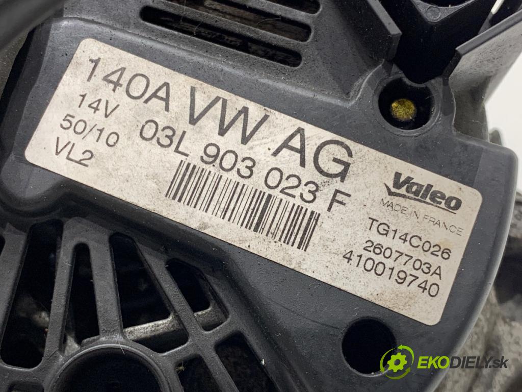 VW POLO V liftback 2011 66 kW 1.6 TDI 1598 Alternátor 03L903023F (Alternátor)