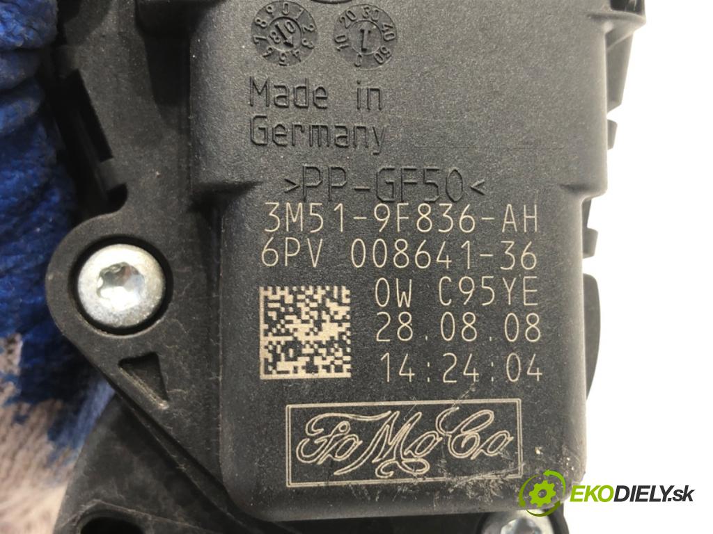 FORD KUGA I SUV 2008 100 kW 2.0 TDCi 4x4 1997 potenciometr plynového pedálu 3M51-9F836-AH (Pedály)