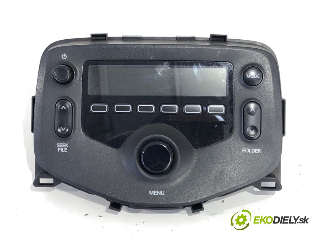 TOYOTA AYGO II liftback 2015 51 kW 1.0 (KGB40) 998 RADIO 86120-0H040 (Audio zariadenie)