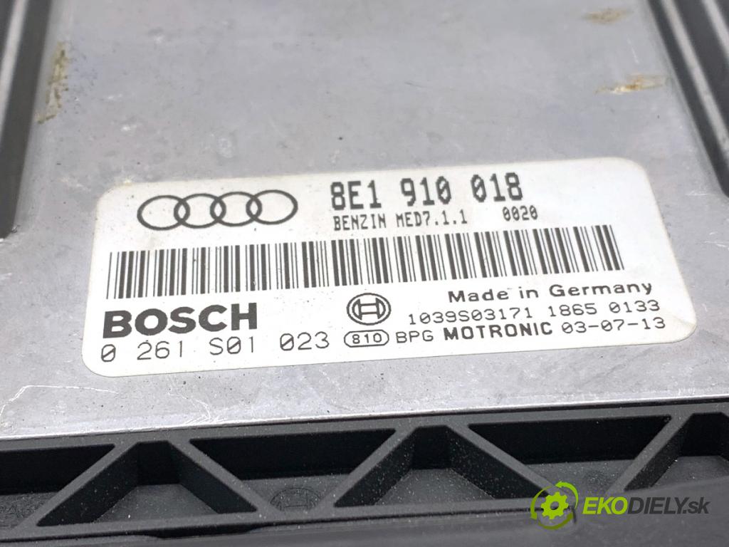 AUDI A4 B6 sedan 2003 110 kW 2.0 FSI 1984 riadiaca jednotka Motor 8E1910018 (Riadiaca jednotka)