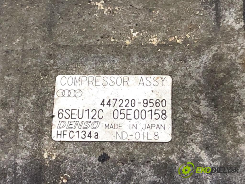 AUDI A4 B6 sedan 2003 110 kW 2.0 FSI 1984 Kompresor klimatizácie 447220-9560 (Kompresor klimatizácie)