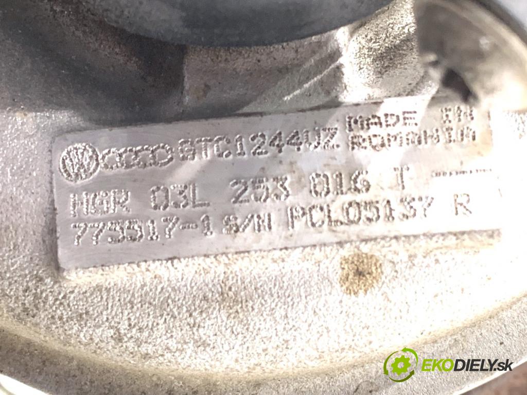 VW GOLF VI liftback 2012 66 kW 1.6 TDI 1598 turbo 03L253016T (Turbodúchadla (kompletní))